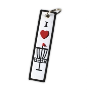 I Heart Disc Golf Keychain