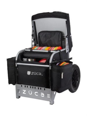 Zuca Arsenal Disc Golf Cart - Silver Frame-Black Insert Bag