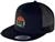 Retro Sunset Patch Mesh Trucker Curved Bill Cap