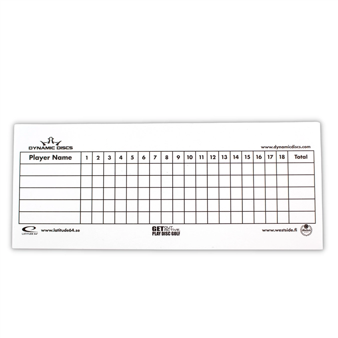 Dynamic Discs Scorecard - 100 Pack