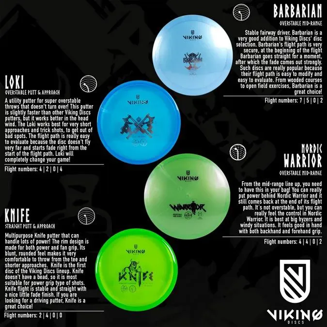 Viking Discs Hobby Tournament Set - 8 Discs